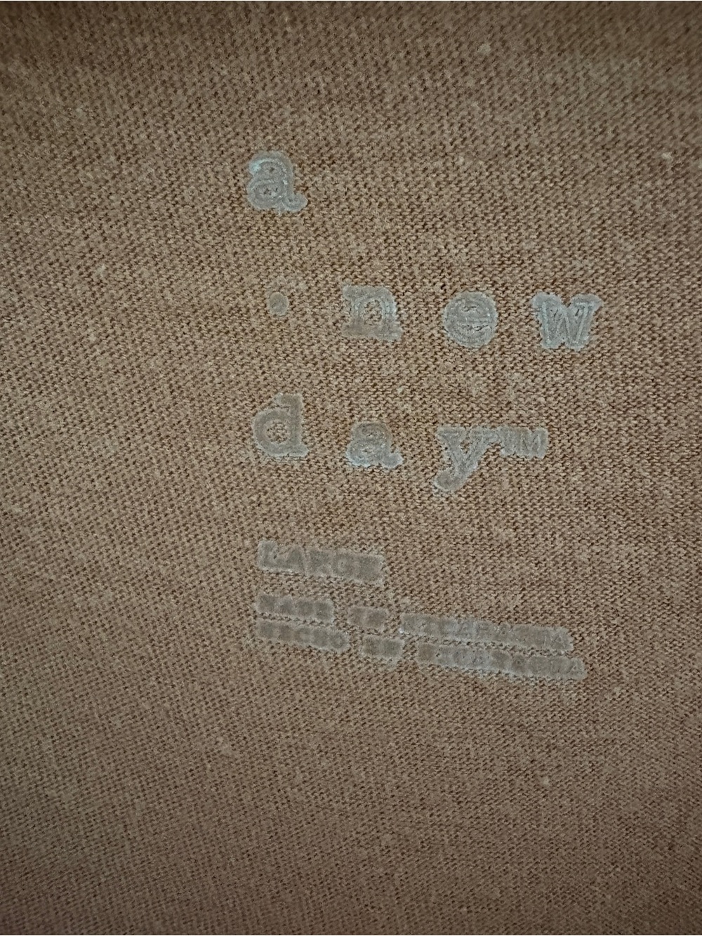 a new day Tan V-Neck Short Sleeve Tee - Picture 3 of 3